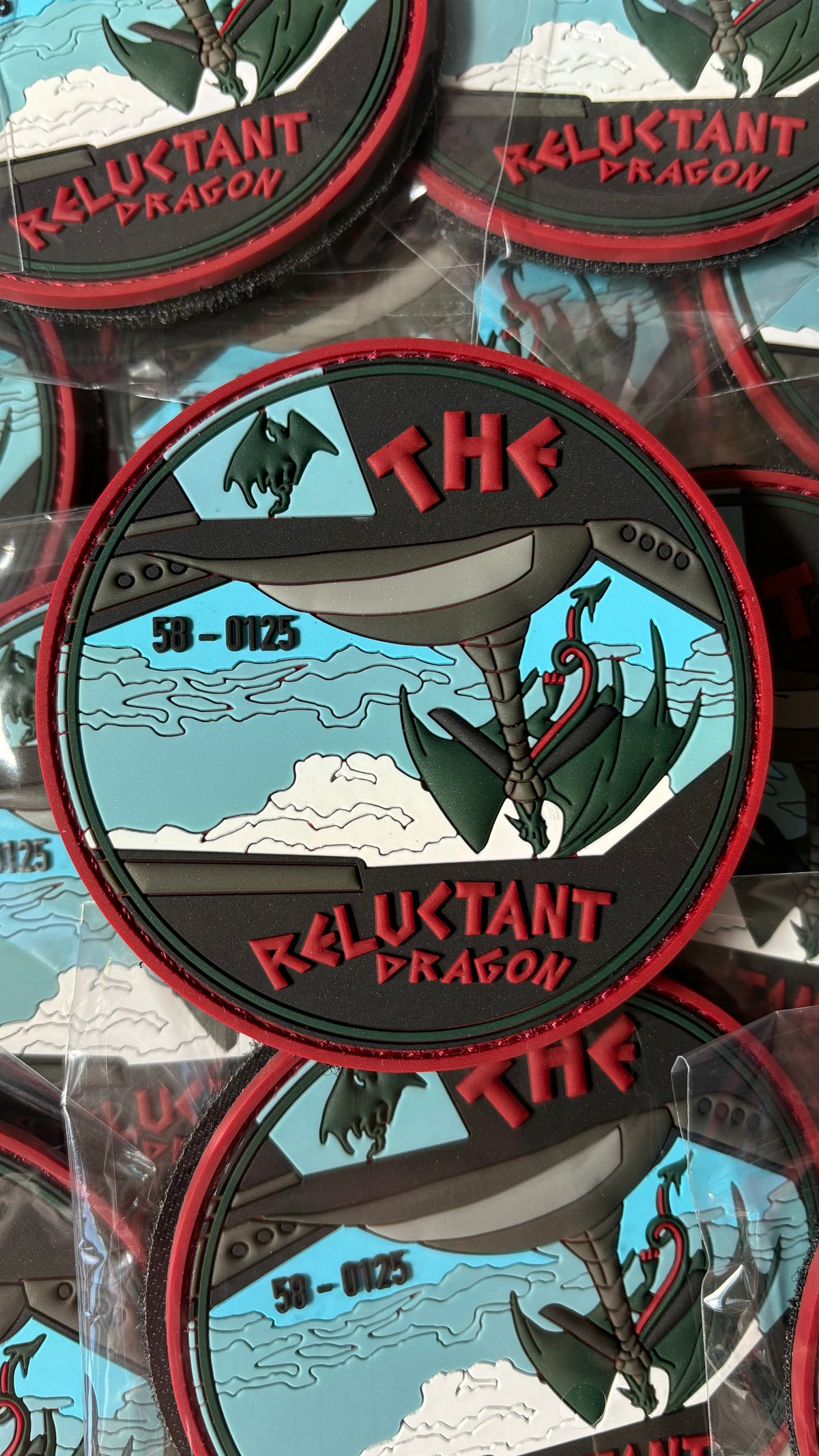 351 ARS Nose Art Patch ‘The Reluctant Dragon’