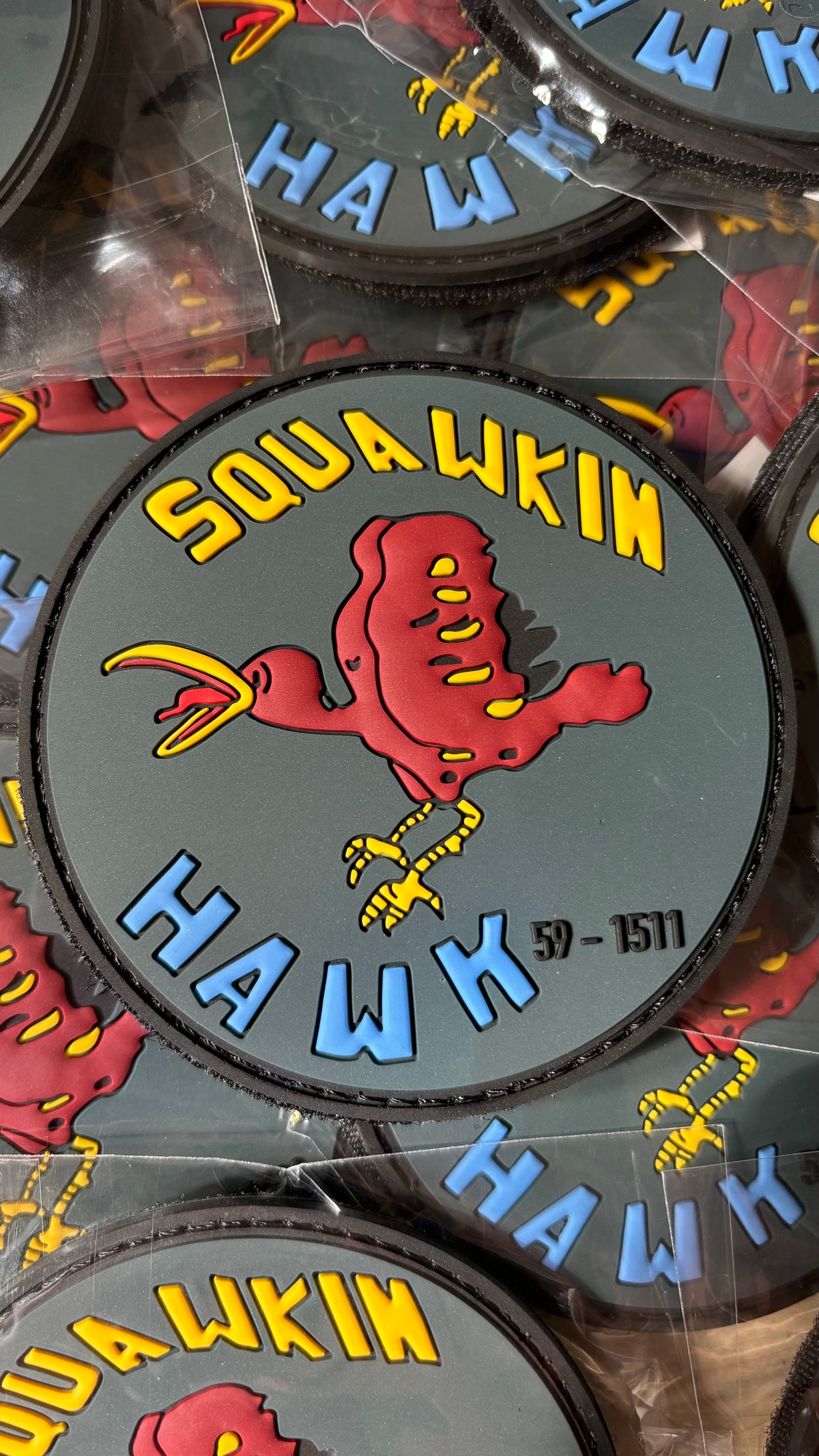 351 ARS Nose Art Patch ‘Squawkin Hawk’