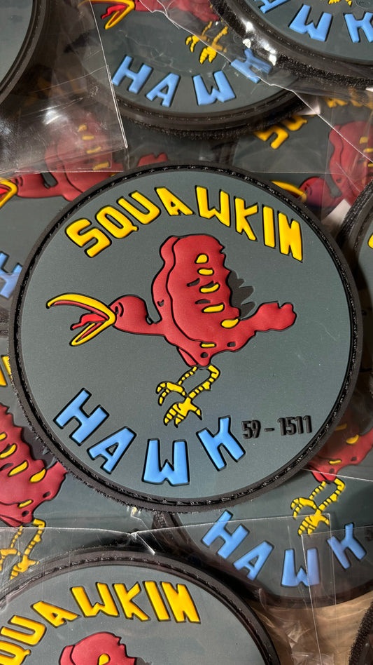 351 ARS Nose Art Patch ‘Squawkin Hawk’